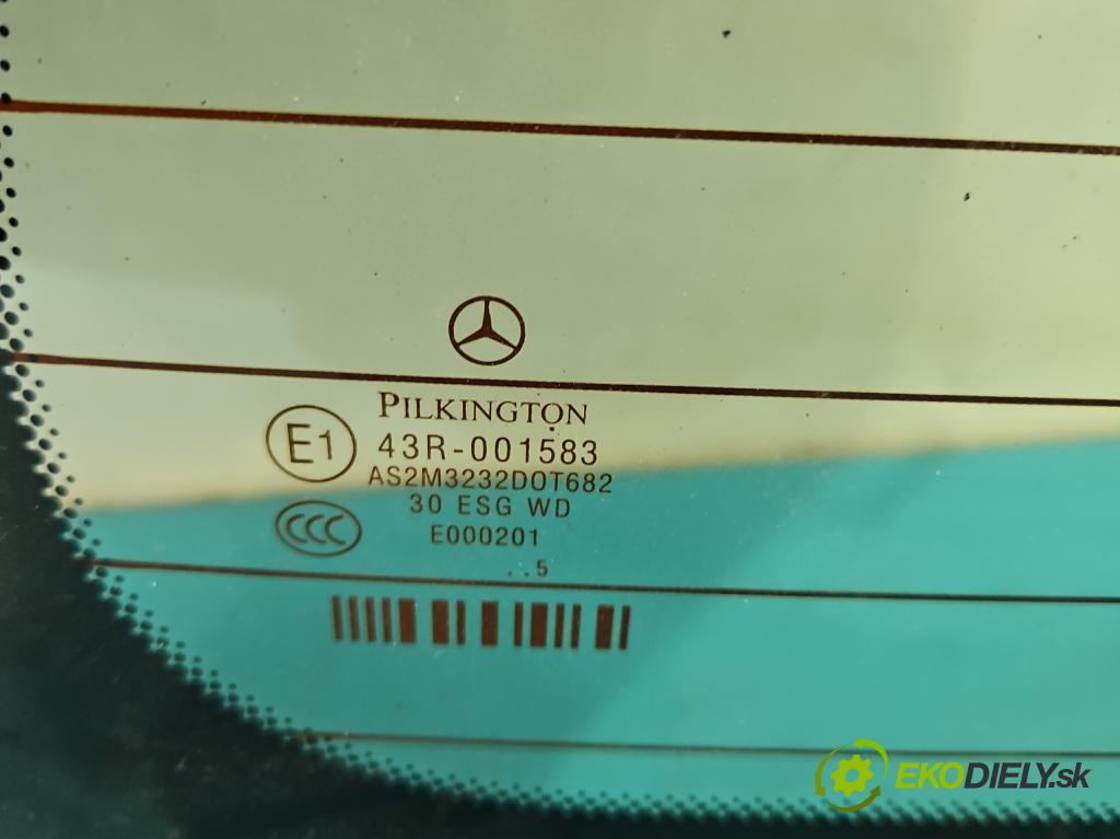 Mercedes A W169 2004-2012 2.0 cdi 140 hp automatic 103 kW 1992 cm3 5- sklo zadní  (Okna zadní)
