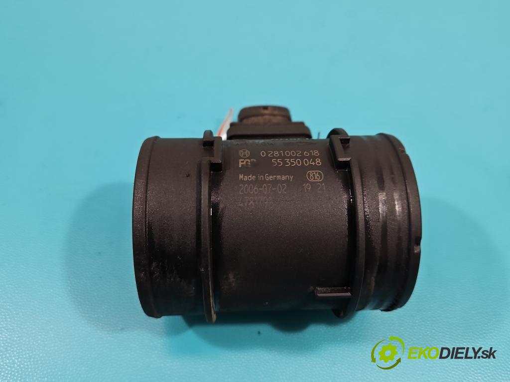 Alfa romeo 159 1.9 jtd 116 HP manual 85 kW 1910 cm3 5- průtokoměr: 0281002618 (Váhy vzduchu)