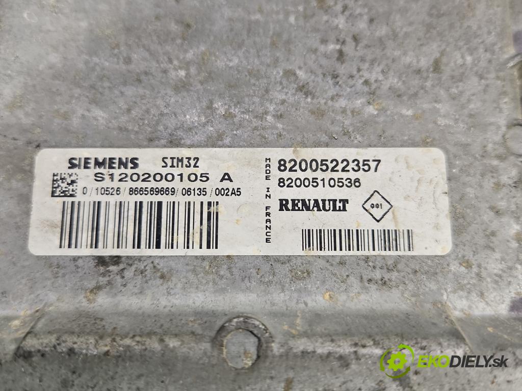 Renault Clio III 2005-2012 1,2.0 16V 75 hp manual 55 kW 1149 cm3 3- řídící jednotka motoru S120200105A