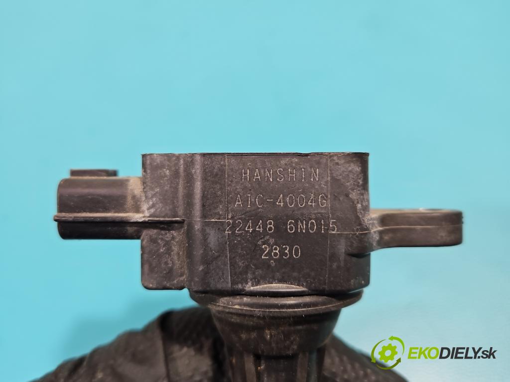 Nissan Almera N16 2000-2006 1.5 16V 95 HP manual 70 kW 1499 cm3 5- cievka zapaľovacia 22448-6N015 (Zapaľovacie cievky, moduly)