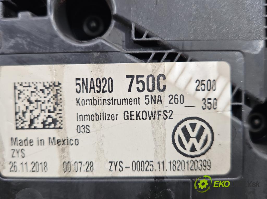 Vw Tiguan II 2016-2024 1.5 TSI 150 HP automatic 110 kW 1498 cm3 5- prístrojovka/ budíky 5NA920750C (Prístrojové dosky, displeje)