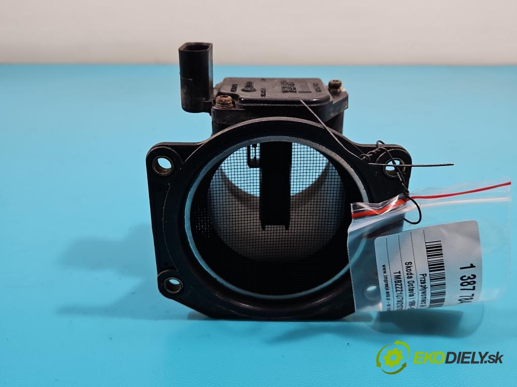 Skoda Octavia I 1996-2010 1.6 SR 101 HP manual 74 kW 1595 cm3 5- průtokoměr: 06A906461B (Váhy vzduchu)