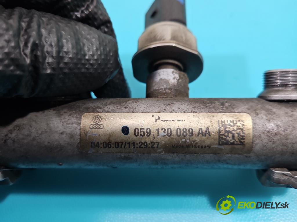 Audi A6 C6 2004-2011 2.7 TDI 179KM automatic 132 kW 2698 cm3 5- lišta vstrekovacia 059130089AA (Vstrekovacie lišty)