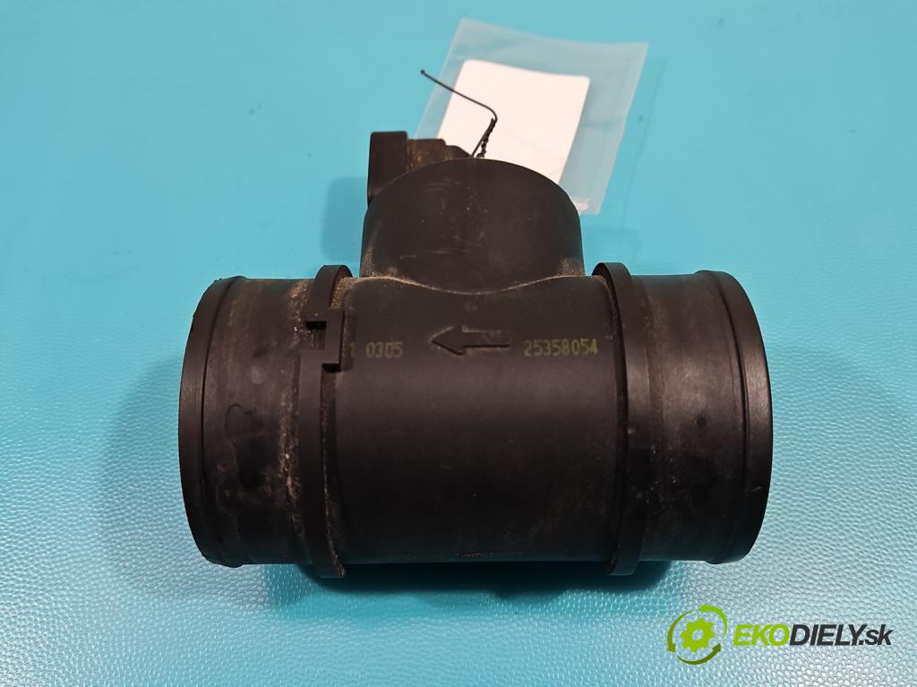 Opel Astra III 2004-2014 1.6 16V (Z16XEP) 105 HP manual 77 kW 1598 cm3 5- průtokoměr: 25358054 (Váhy vzduchu)