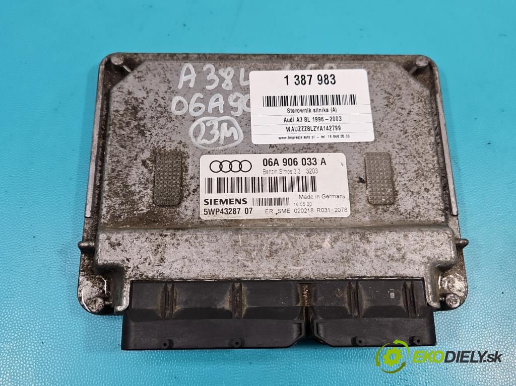 Audi A3 8L 1996-2003 1.6 SR 101 HP manual 74 kW 1595 cm3 3- riadiaca jednotka motora 06A906033A