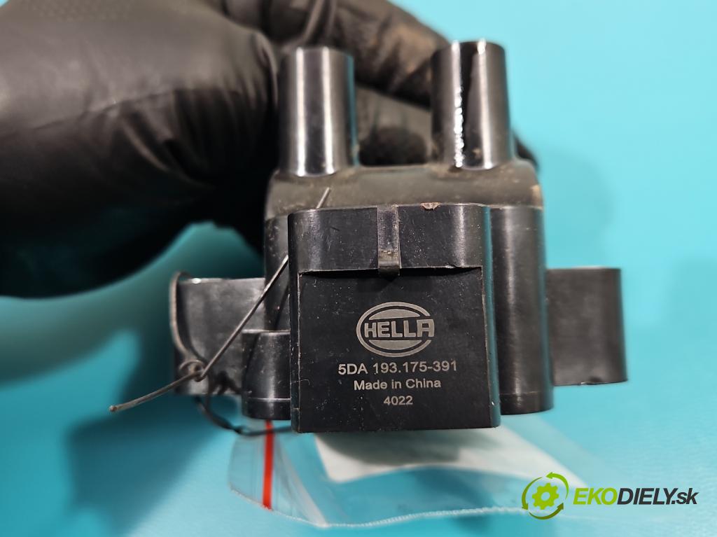 Renault Clio III 2005-2012 1,2.0 16v 101 HP manual 74 kW 1149 cm3 5- cievka zapaľovacia 5DA193175-391 (Zapaľovacie cievky, moduly)