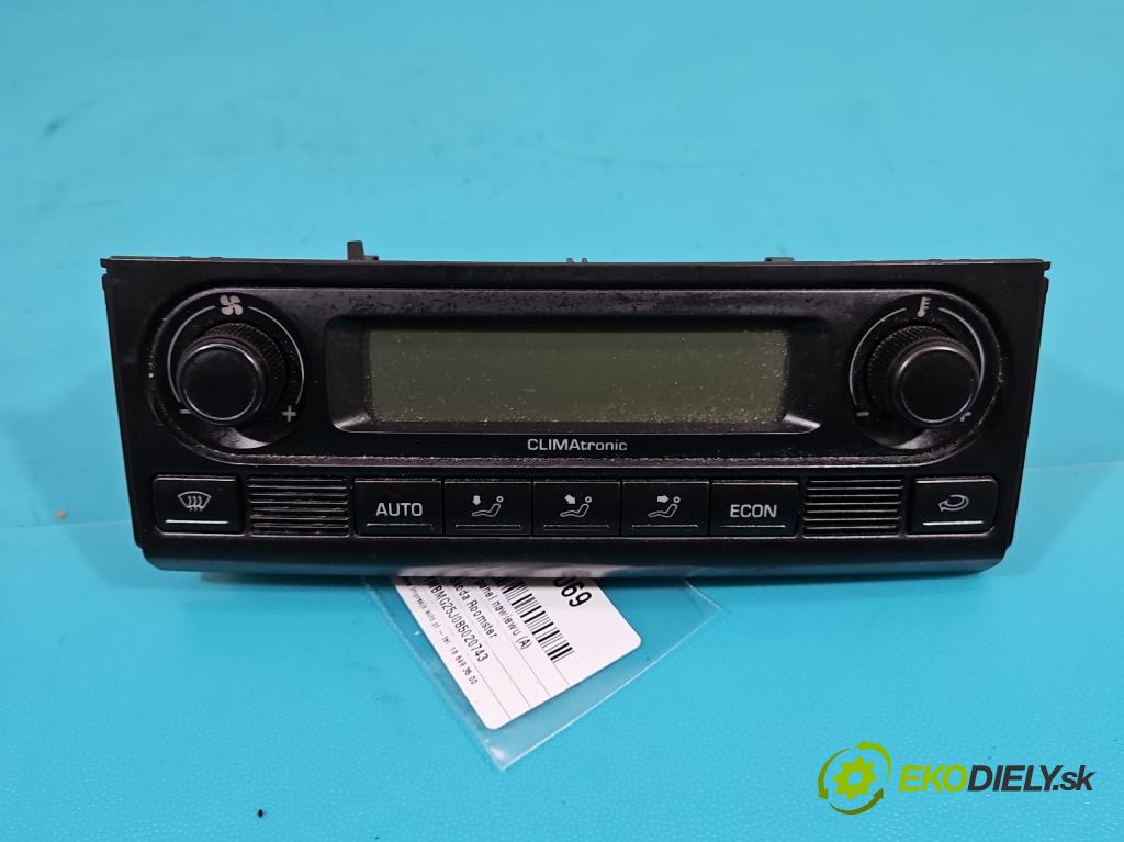 Skoda Roomster 1.9 TDI BSW 105 hp manual 77 kW 1896 cm3 5- palubní deska panel topení 5J0907044A