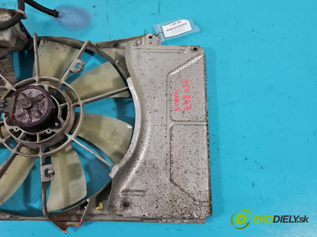 Toyota Yaris I 1999-2005 1.0 vvti 68 HP manual 50 kW 998 cm3 3- Ventilátor chladiča