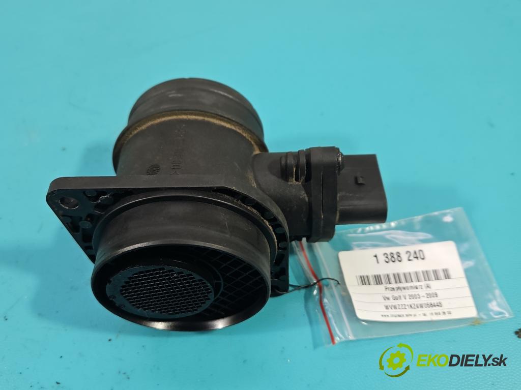 Vw Golf V 2003-2009 1.9 tdi 105 HP manual 77 kW 1896 cm3 5- průtokoměr: 0281002531 (Váhy vzduchu)