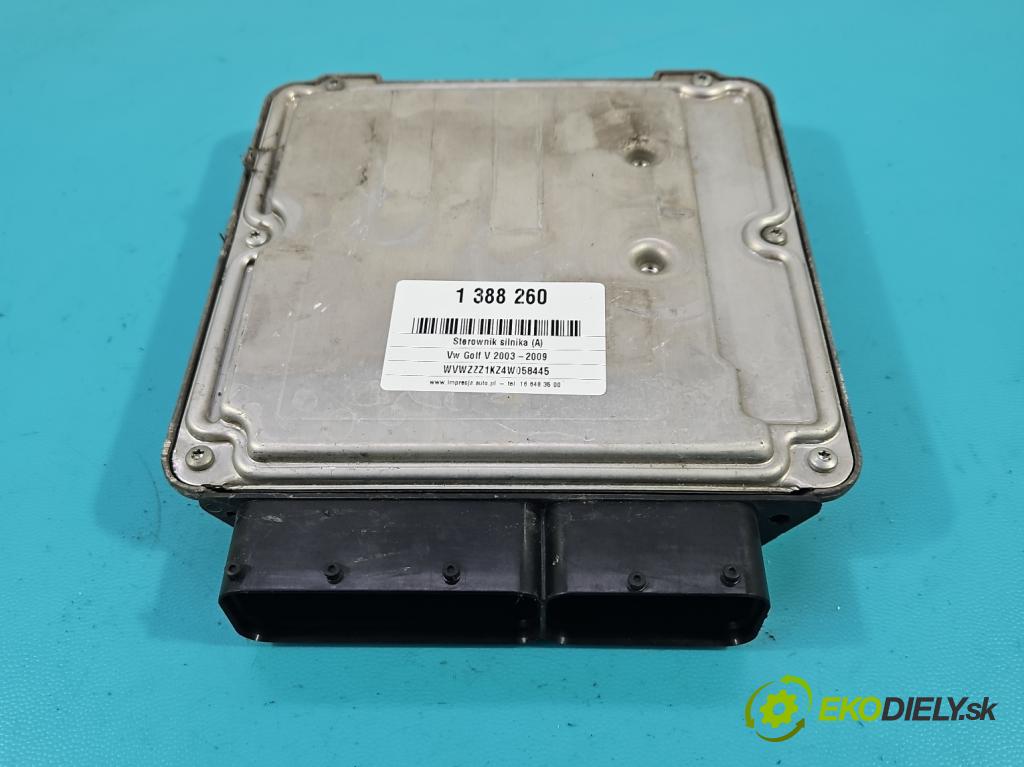 Vw Golf V 2003-2009 1.9 tdi 105 HP manual 77 kW 1896 cm3 5- riadiaca jednotka motora 03G906016B