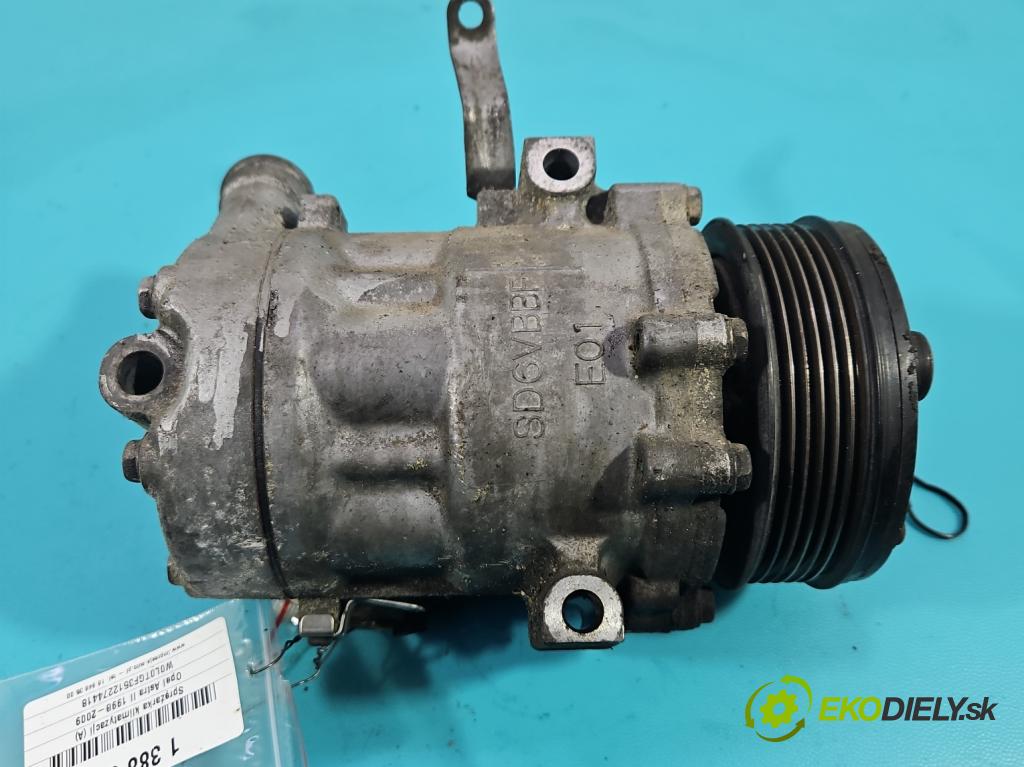 Opel Astra II 1998-2009 1.7 dti 75 hp manual 55 kW 1686 cm3 5- Kompresor: klíma 24422013 (Kompresory)