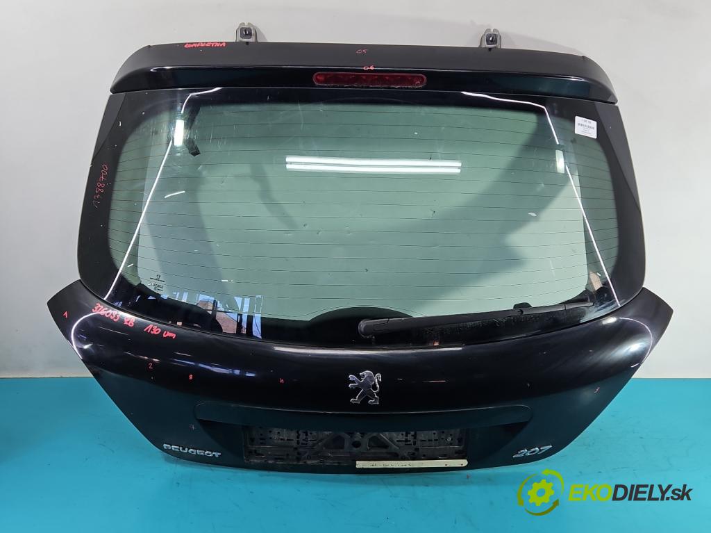 Peugeot 207 1.4 16V 88 hp manual 65 kW 1360 cm3 5- zadní kufrové dveře  (Zadní kapoty)