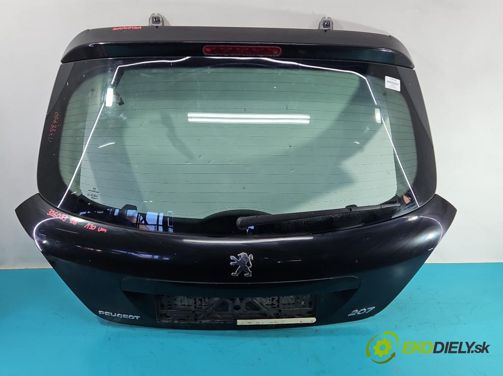 Peugeot 207 1.4 16V 88 hp manual 65 kW 1360 cm3 5- zadní kufrové dveře  (Zadní kapoty)
