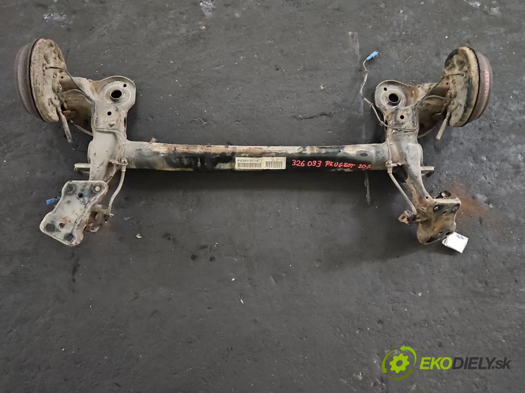 Peugeot 207 1.4 16V 88 hp manual 65 kW 1360 cm3 5- zadní výztuha  (Výztuhy zadní)