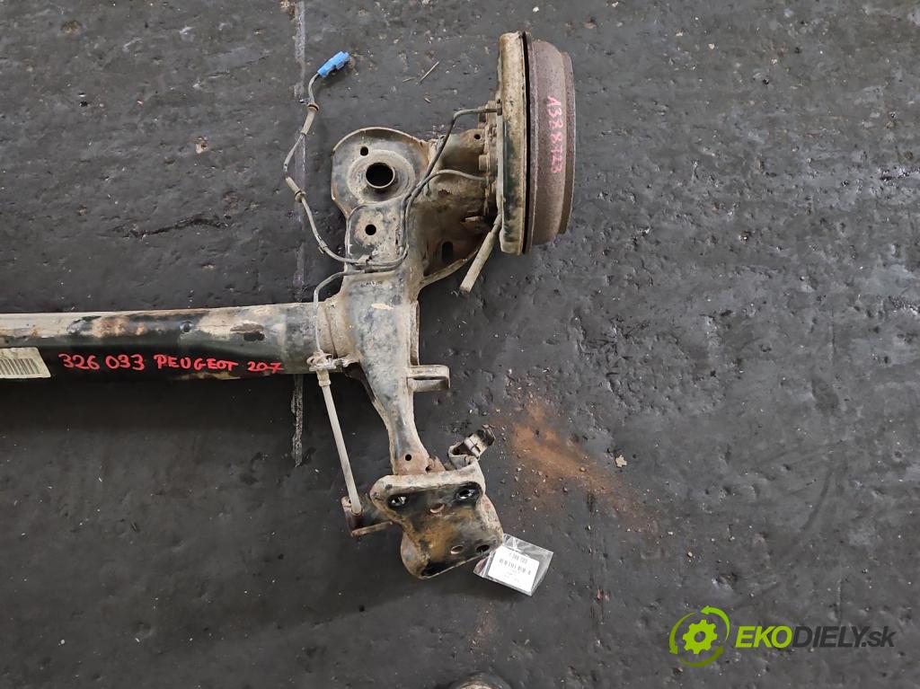 Peugeot 207 1.4 16V 88 hp manual 65 kW 1360 cm3 5- zadní výztuha  (Výztuhy zadní)