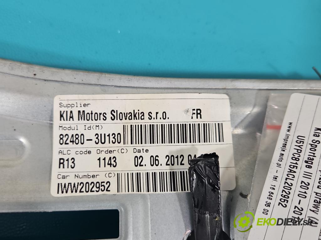 Kia Sportage III 2010-2015 1.7 crdi 116 hp manual 85 kW 1685 cm3 5- mechanismus stahování přední pravý 82480-3U130