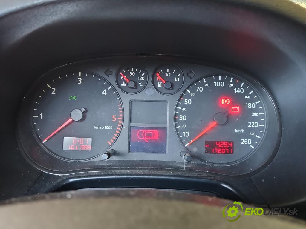 Audi A3 8L 1996-2003 1.9 tdi 90 HP manual 66 kW 1896 cm3 3- prístrojovka/ budíky 110208944/001 (Prístrojové dosky, displeje)