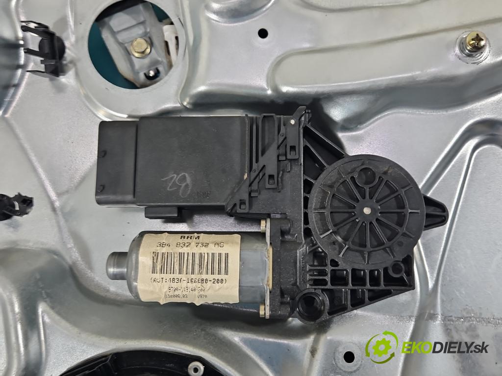 Vw Passat B5 1995-2005 1.9 TDI 110 hp manual 81 kW 1896 cm3 4- mechanismus stahování přední pravý 3B4837752AG