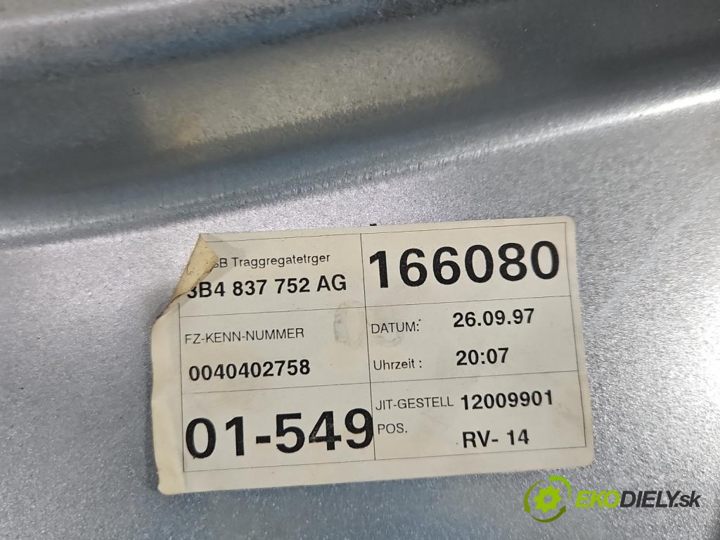 Vw Passat B5 1995-2005 1.9 TDI 110 hp manual 81 kW 1896 cm3 4- mechanismus stahování přední pravý 3B4837752AG