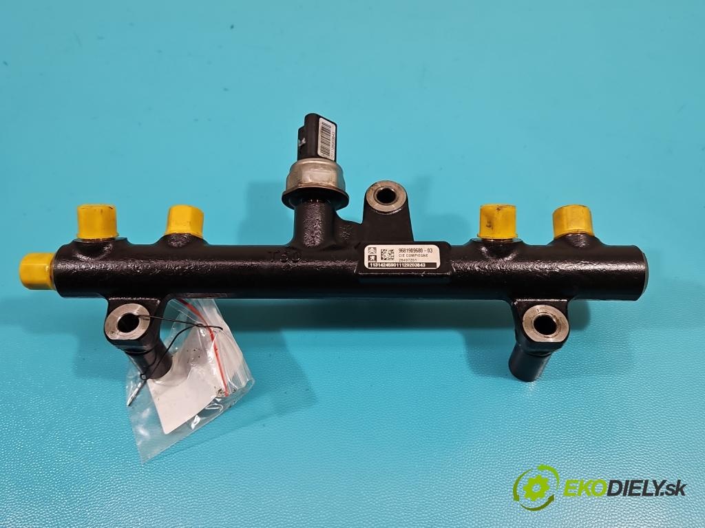 Peugeot 5008 I 2009-2017 2.0 hdi 163 HP automatic 120 kW 1997 cm3 5- lišta vstrekovacia 9681909680-03 (Vstrekovacie lišty)
