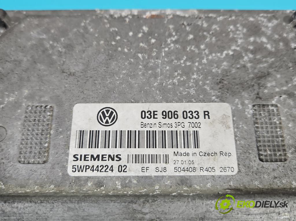 Vw Polo IV 9N 2001-2009 1.2 12V 64 hp manual 47 kW 1198 cm3 3- řídící jednotka motoru 03E906033R