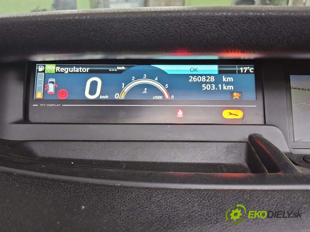 Renault Scenic III 2009-2016 1.5 dci 110 HP manual 81 kW 1461 cm3 5- prístrojovka/ budíky 248100996R (Prístrojové dosky, displeje)