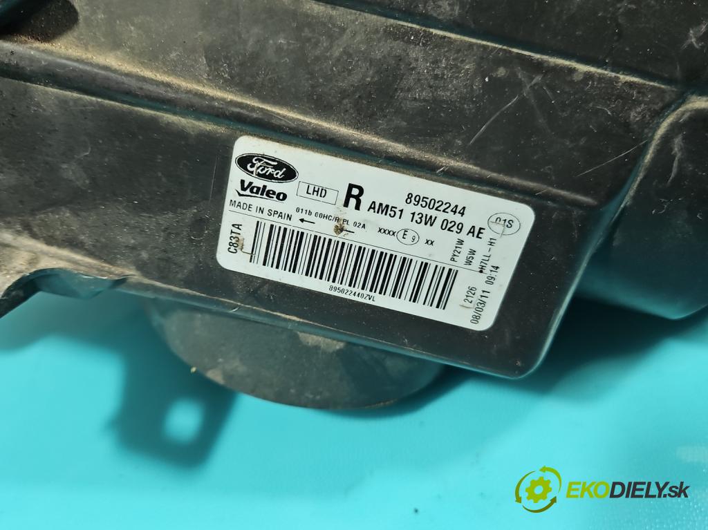 Ford C-Max II 2010-2019 1.6 tdci 116 HP manual 85 kW 1560 cm3 5- Reflektor: pravý AM51-13W-029-AE (Pravé)