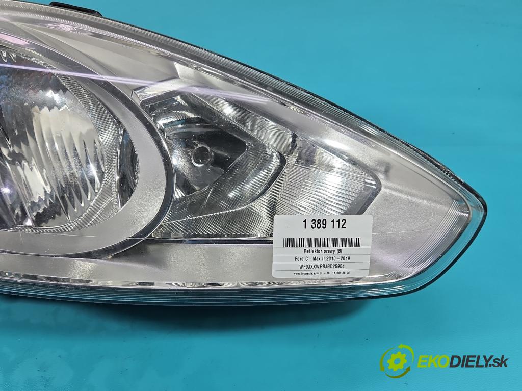 Ford C-Max II 2010-2019 1.6 tdci 116 HP manual 85 kW 1560 cm3 5- Reflektor: pravý AM51-13W-029-AE (Pravé)
