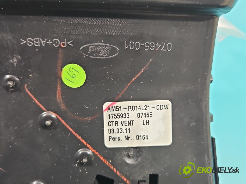 Ford C-Max II 2010-2019 1.6 tdci 116 HP manual 85 kW 1560 cm3 5- Mřížka: kúrenia stredová AM51-R014L21-CDW (Mriežky kúrenia (fukáre))