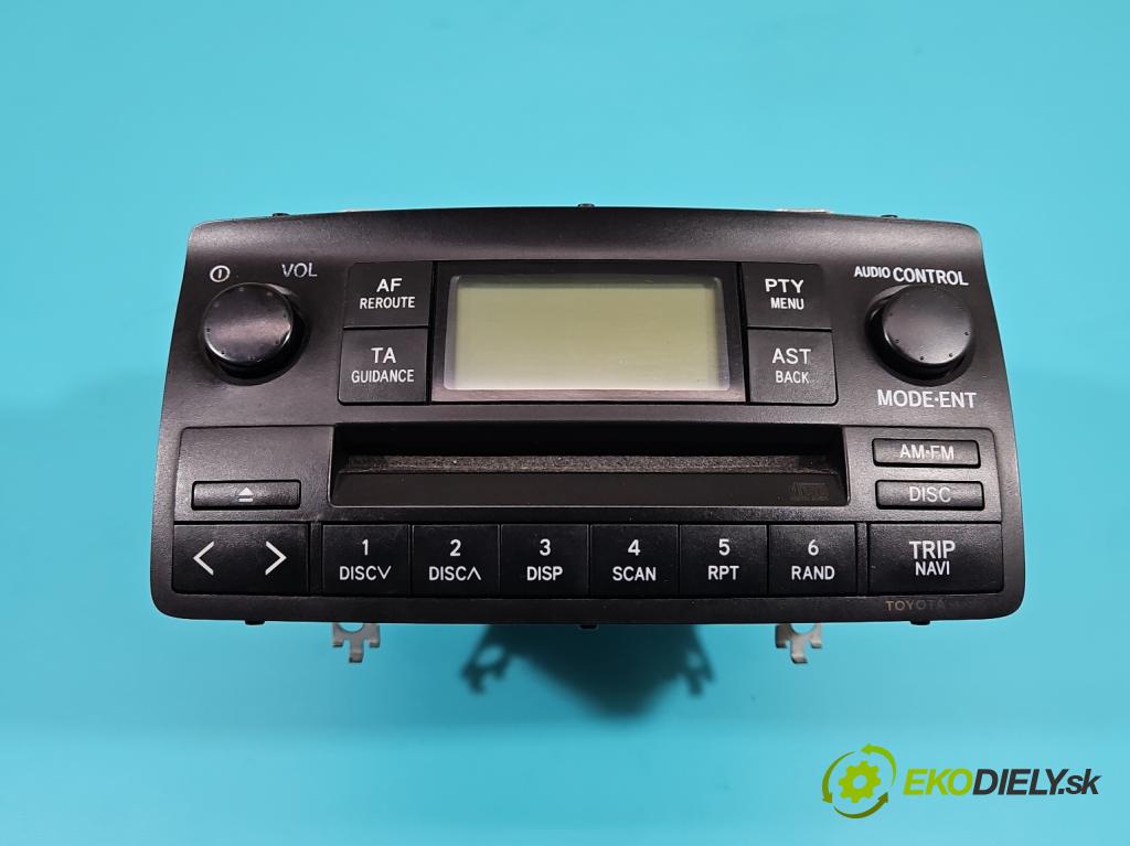 Toyota Corolla E12 2001-2009 1.6 vvti 110 HP manual 81 kW 1598 cm3 5- Radio originál 86120-02260