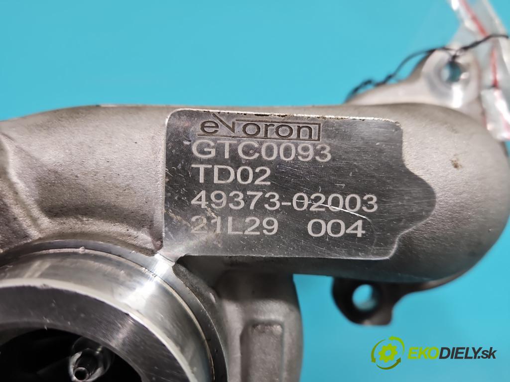 Peugeot Partner II 2008-2018 1.6 hdi 90 hp manual 66 kW 1560 cm3 5- Turbodmychadlo 49373-02003 (Turbodúchadla (kompletní))