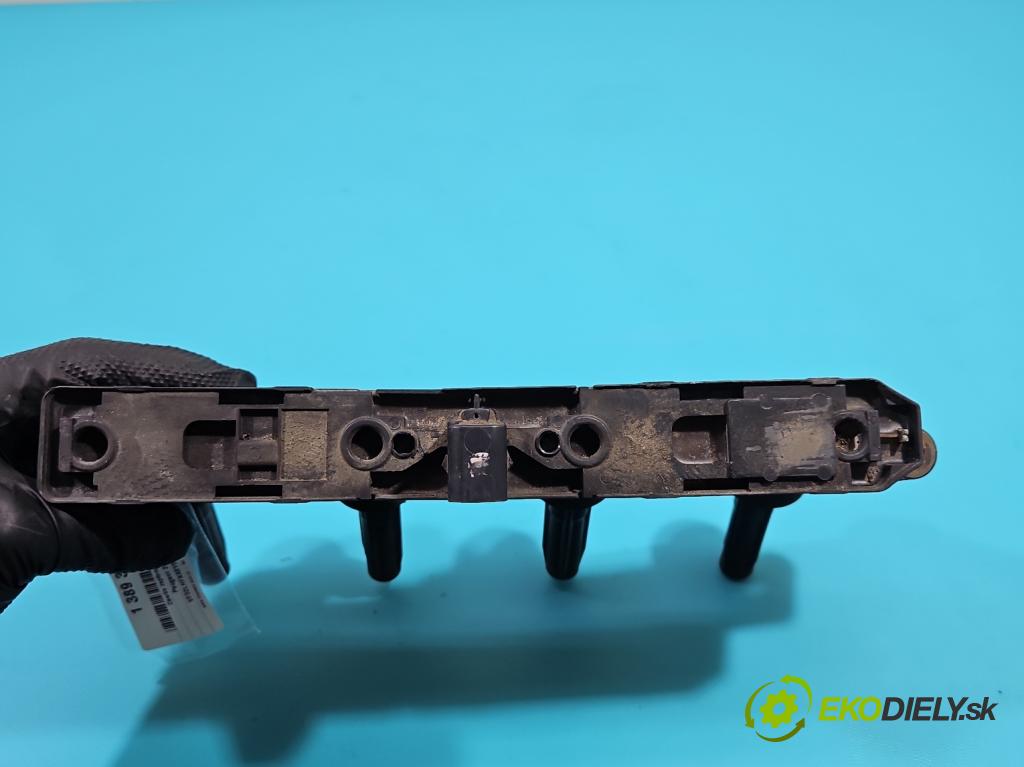 Peugeot 206 1.1 60 HP manual 44 kW 1124 cm3 3- cievka zapaľovacia 9654814480 (Zapaľovacie cievky, moduly)