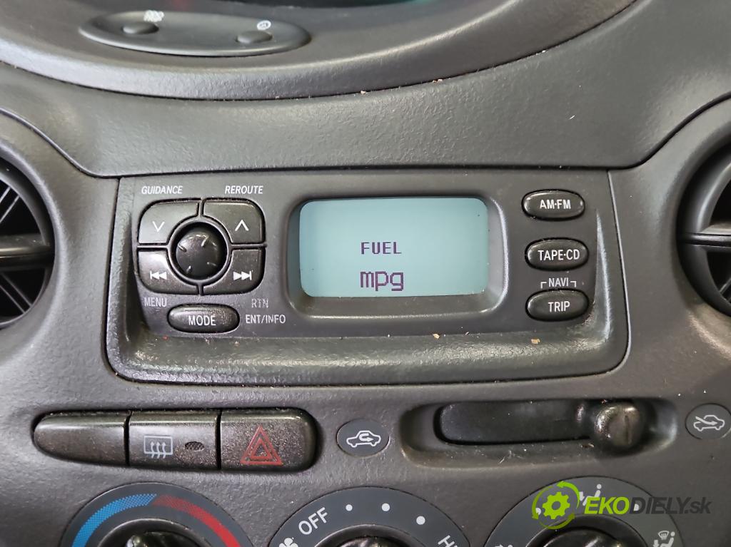 Toyota Yaris I 1999-2005 1.0 vvti 68 HP manual 50 kW 998 cm3 3- Zobrazit: 86110-52021 (Prístrojové dosky, displeje)