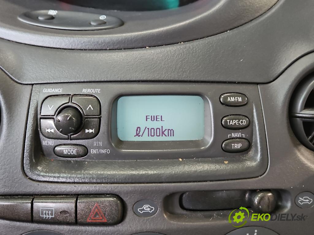 Toyota Yaris I 1999-2005 1.0 vvti 68 HP manual 50 kW 998 cm3 3- Zobrazit: 86110-52021 (Prístrojové dosky, displeje)