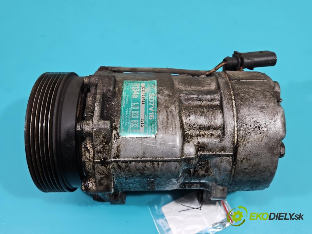 Vw Golf IV 1997-2003 1.4 16V 75 hp manual 55 kW 1390 cm3 5- Kompresor: klíma 1J0820803F (Kompresory)