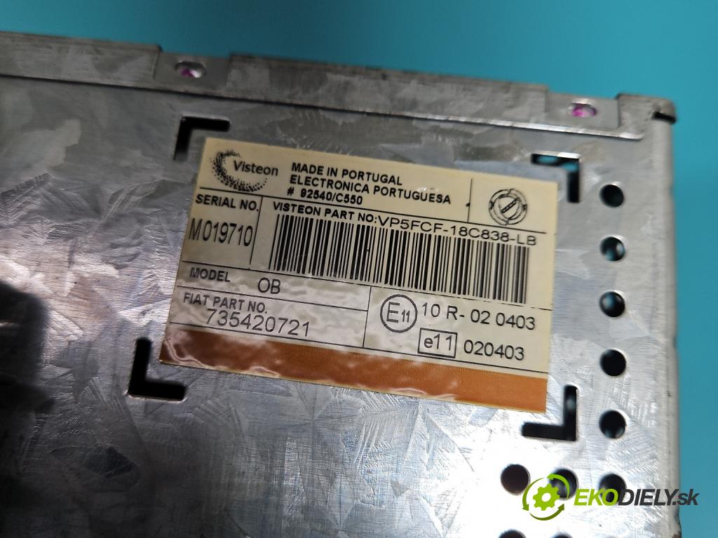 Fiat Stilo 1.6 16V 105 HP manual 77 kW 1598 cm3 3- Radio originál 735420721