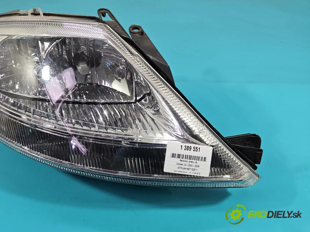 Citroen C3 I 2002-2009 1.4 hdi 90 HP manual 66 kW 1398 cm3 5- Reflektor: pravý  (Pravé)