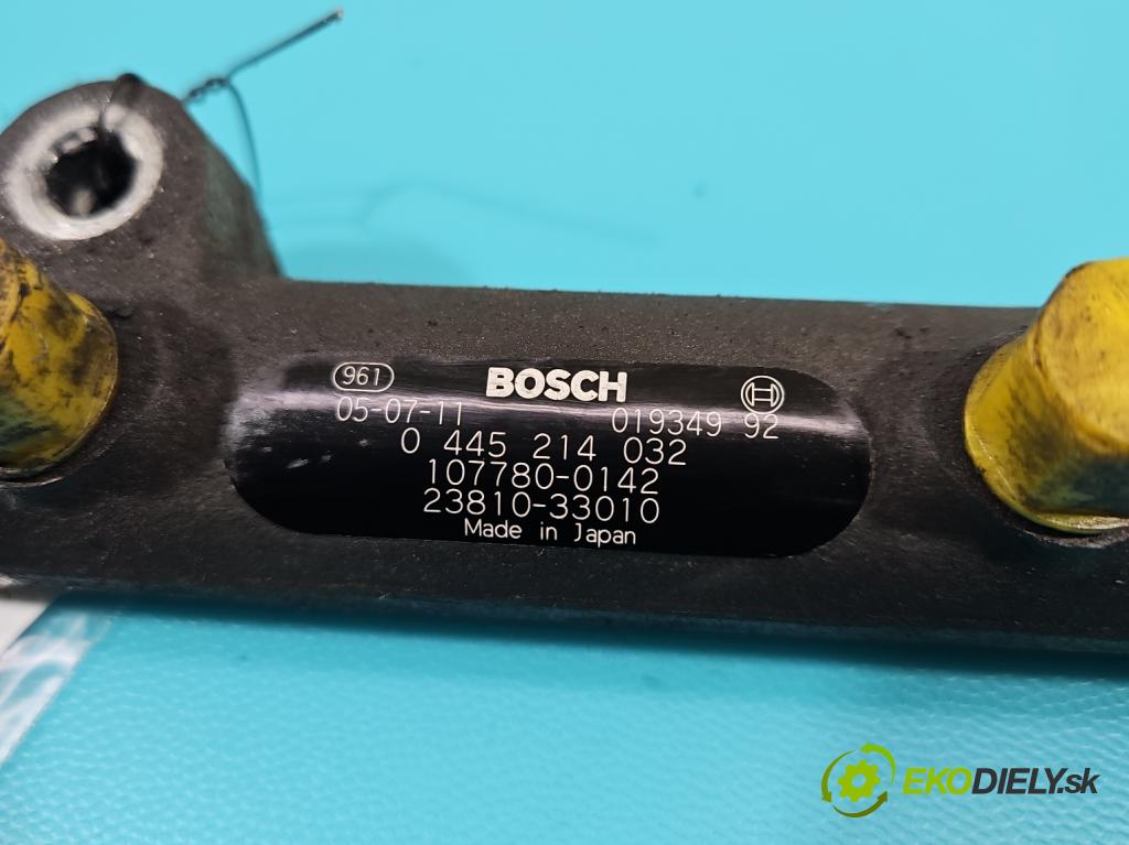 Toyota Yaris I 1999-2005 1.4 D4D 75 HP manual 55 kW 1364 cm3 5- lišta vstrekovacia 0445214032 (Vstrekovacie lišty)