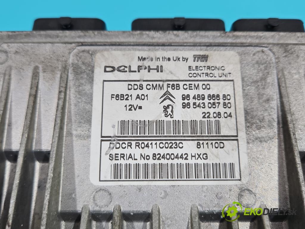 Citroen C3 I 2002-2009 1.4 hdi 90 hp manual 66 kW 1398 cm3 5- řídící jednotka motoru 9648966680