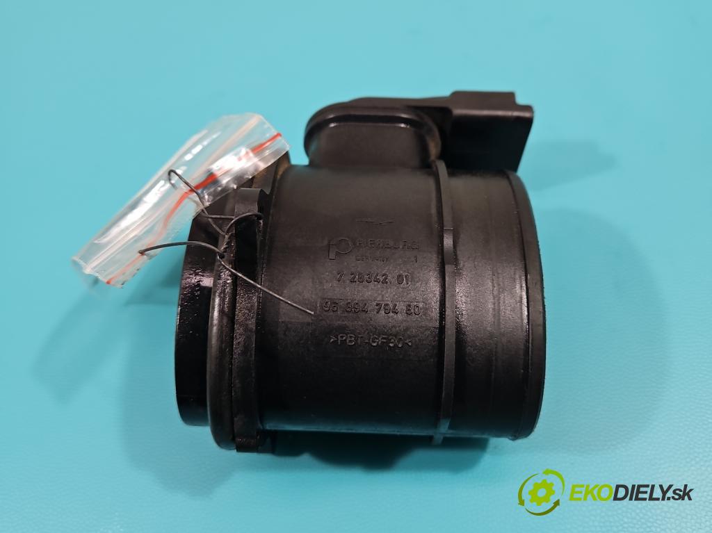 Citroen C3 I 2002-2009 1.4 hdi 90 HP manual 66 kW 1398 cm3 5- průtokoměr: 9639479480 (Váhy vzduchu)