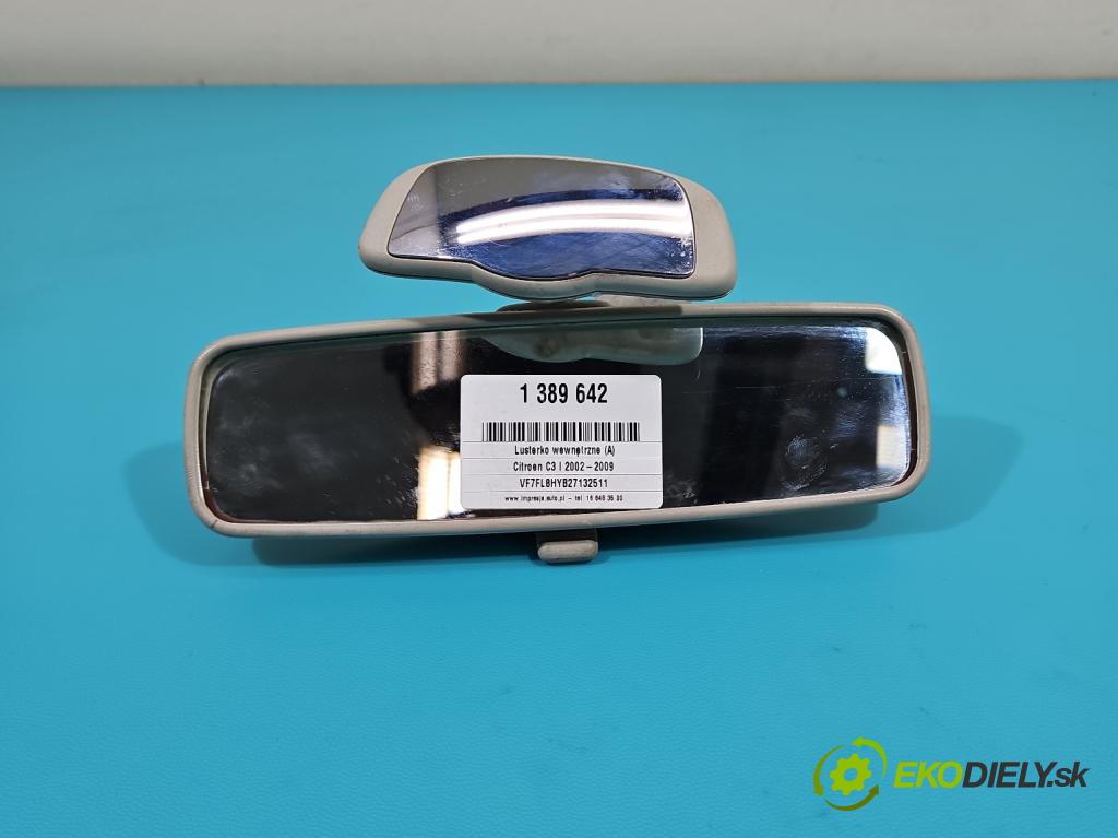Citroen C3 I 2002-2009 1.4 hdi 90 hp manual 66 kW 1398 cm3 5- zpětné zrcátko vnitřní  (Světla vnitřní)