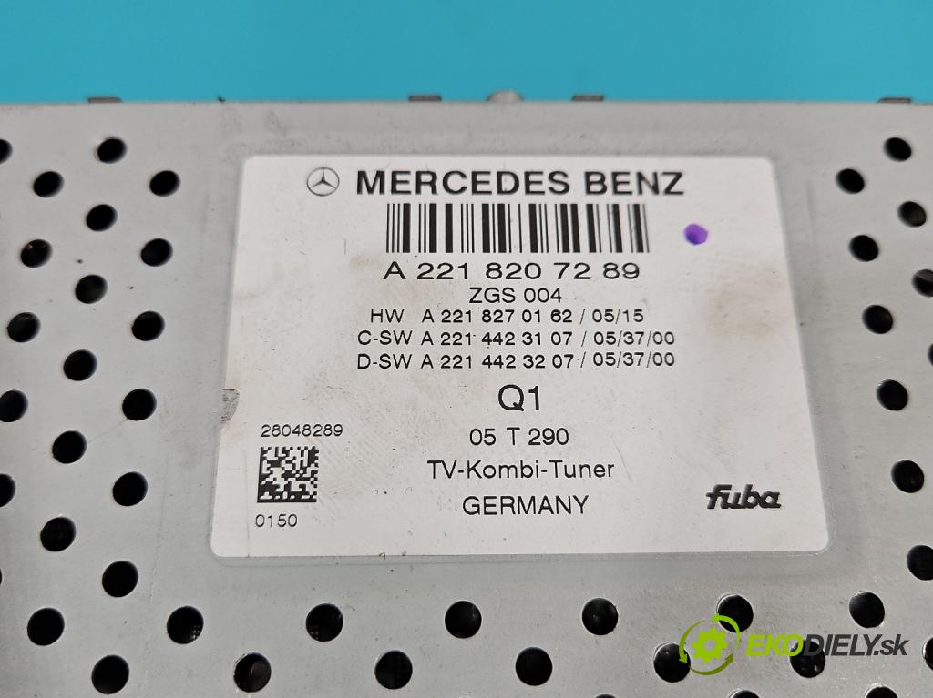 Mercedes S W221 2005-2013 5.5 V8 387KM automatic 285 kW 5462 cm3 4- Zesilovač: A2218207289 (Zesilovače)