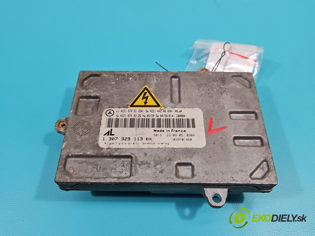 Mercedes S W221 2005-2013 5.5 V8 387KM automatic 285 kW 5462 cm3 4- střídač: xenon 1307329113 (Riadiace jednotky xenónu)
