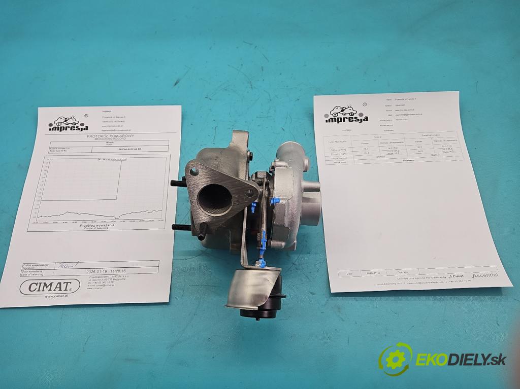 Audi A4 B5 1994-2001 1.9 tdi 110 HP manual 81 kW 1896 cm3 4- turbodúchadlo, turbo repasovaná 454158-1