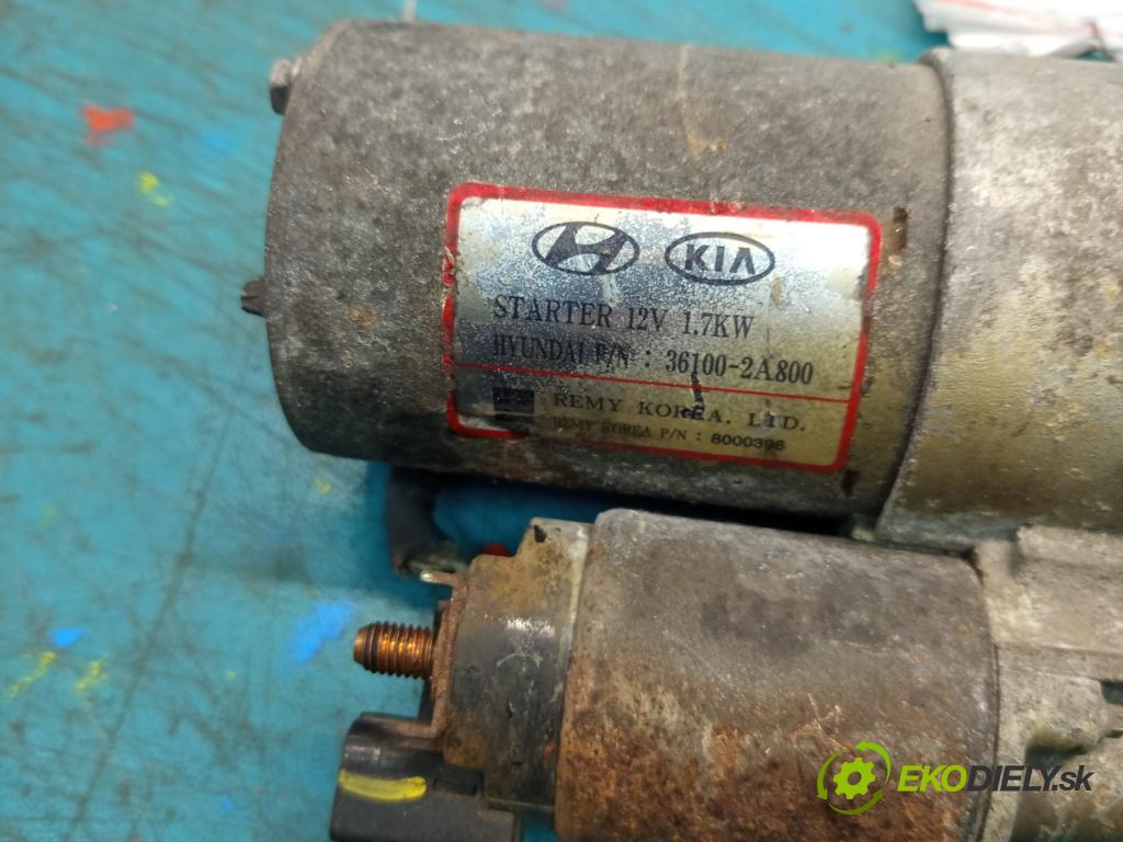 Kia Sportage III 2010-2015 1.7 crdi 116 HP manual 85 kW 1685 cm3 5- štartér 36100-2A800 (Štartér)