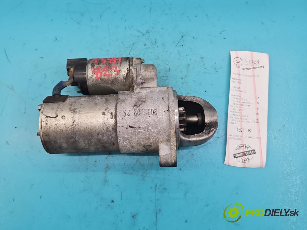 Kia Sportage III 2010-2015 1.7 crdi 116 HP manual 85 kW 1685 cm3 5- štartér 36100-2A800 (Štartér)