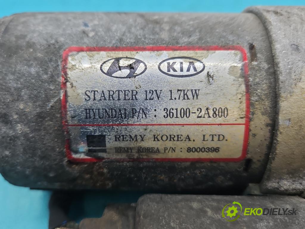 Kia Sportage III 2010-2015 1.7 crdi 116 HP manual 85 kW 1685 cm3 5- štartér 36100-2A800 (Štartér)