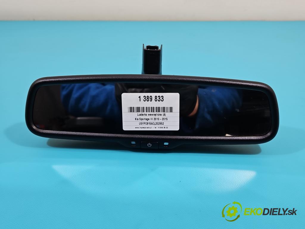 Kia Sportage III 2010-2015 1.7 crdi 116 hp manual 85 kW 1685 cm3 5- zpětné zrcátko vnitřní  (Světla vnitřní)