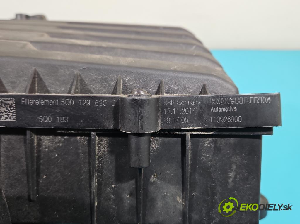 Vw Passat B8 2014 - 2.0 tdi 150 HP automatic 110 kW 1968 cm3 5- obal filtra vzduchu 5Q0129601AH (Obaly filtrov vzduchu)