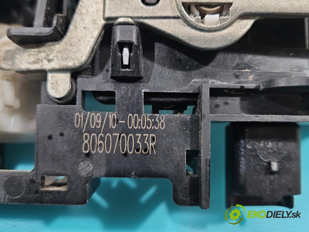 Renault Scenic III 2009-2016 1.5 dci 110 HP manual 81 kW 1461 cm3 5- rukoväť predné ľavé mimo: 806070033R (Vonkajšie predné ľavé)